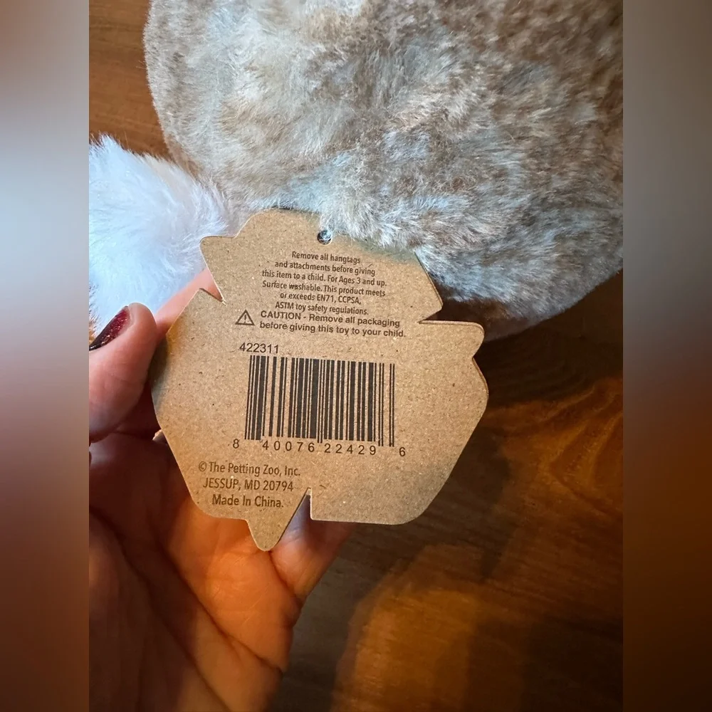 Cuddly Tan Bunny Plush Toy for Small Pets or kids